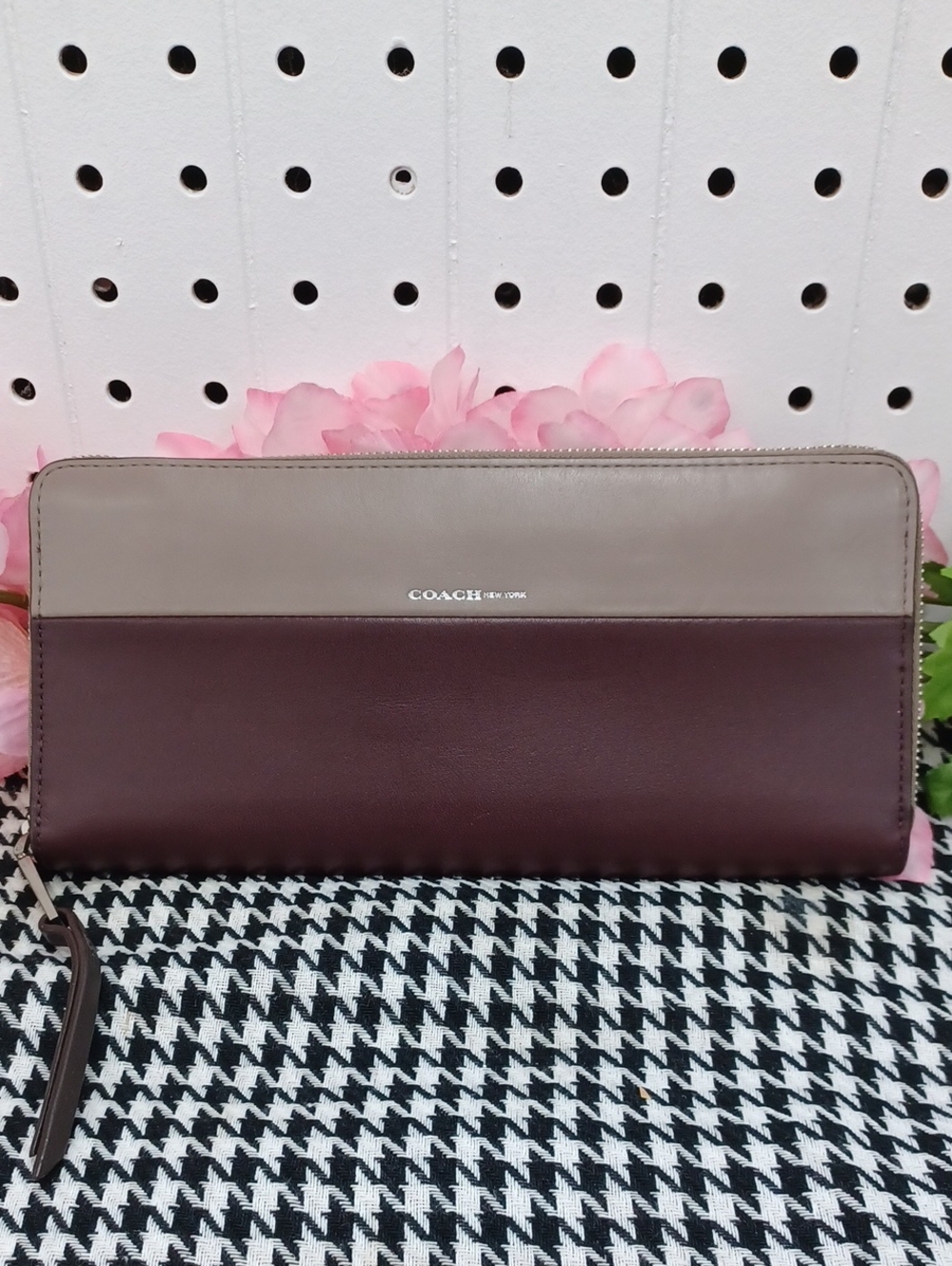 Coach Borough Colorblock Nappa Leather Long Wallet